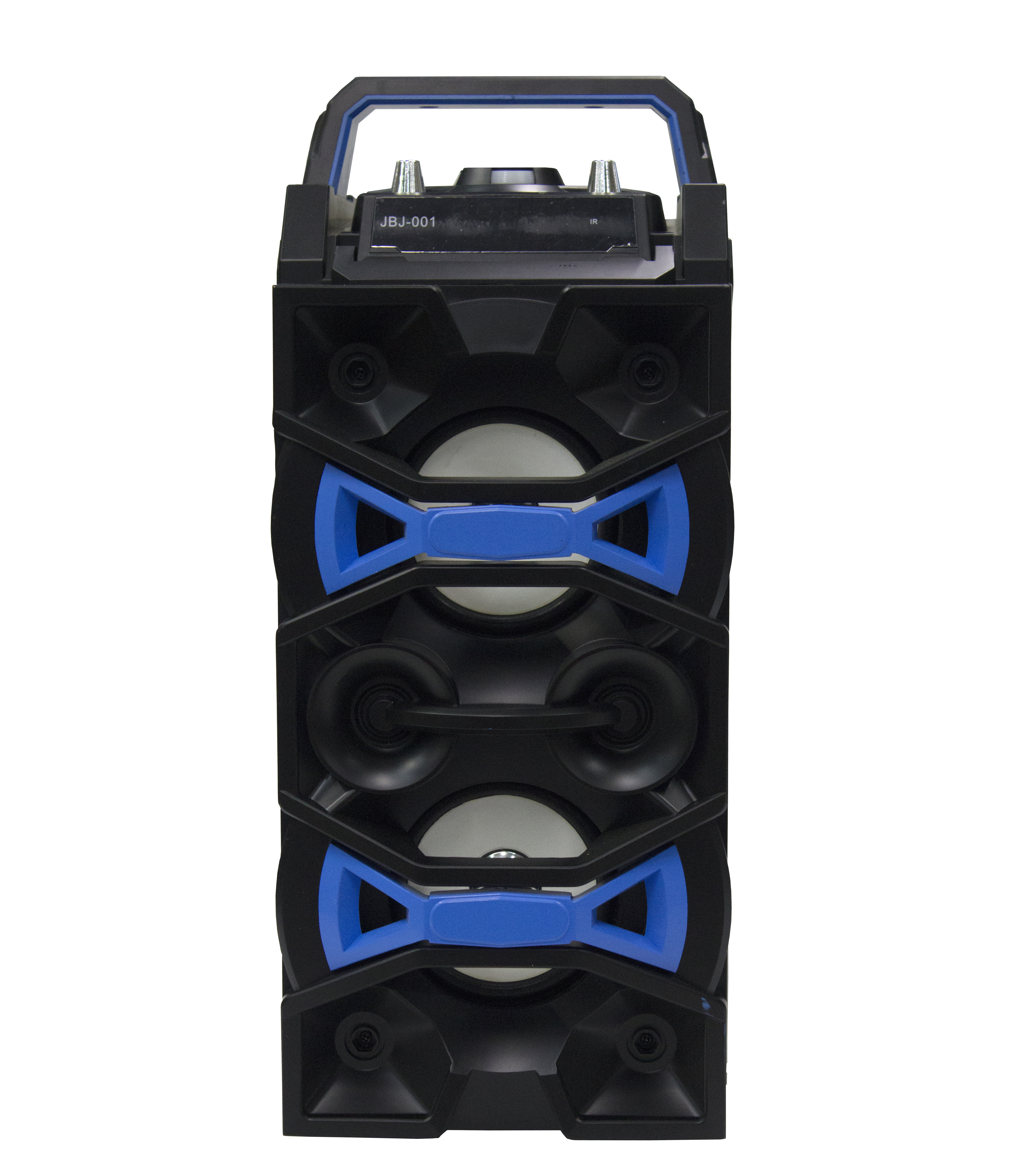Колонка JBJ-001 (Bluetooth/MicroSD/USB/FM/USB/Microphone) 16W черно-синяя