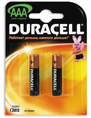 Батарейка ААА Duracell LR3 2BL 1шт