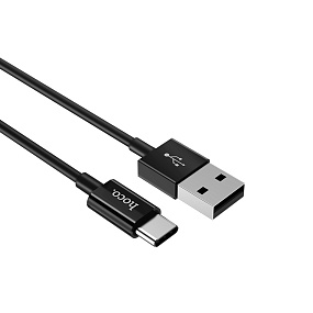 Дата кабель Type-C - USB Hoco X23 1м черный