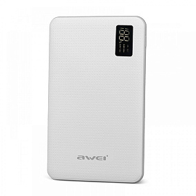 Портативное зарядное устройство Awei P56K 30000mAh белый (УЦЕНКА) Царапины, потертости