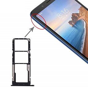 Контейнер SIM Xiaomi Redmi 7A Черный