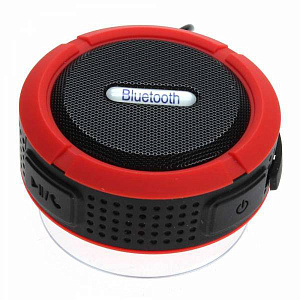 Колонка C6 (Bluetooth/MicroSD/USB/FM) красная