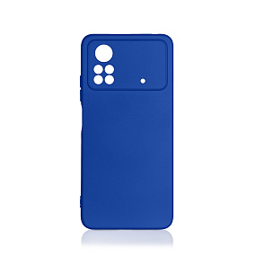 Силиконовый чехол Xiaomi Poco X4 Pro DF синий