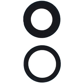 Стекло камеры iPhone 11 (комплект 2 шт.) Черное