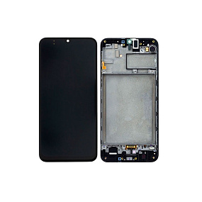 Дисплей для телефона Samsung M307F/M215F (M30s/M21) модуль Черный - Оригинал