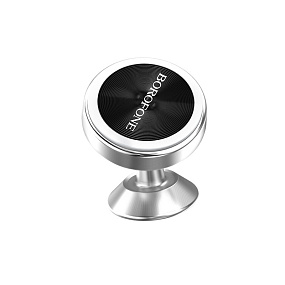 Автодержатель Borofone BH5 (магнит, шарнир, металл) серебро(УЦЕНКА)тех.пак