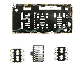 Коннектор SIM+MMC Samsung A750F/A307F/A920F/A105F/A205F/A505F/M105F/M205F/M307F