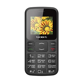 Мобильный телефон teXet TM-B208 черный