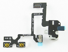 Шлейф iPhone 4 на разъем гарнитуры Белый