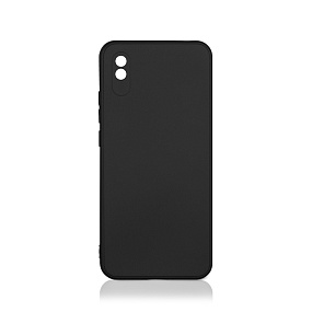 Силиконовый чехол Xiaomi Redmi 9A с закрытой камерой черный