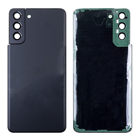 корпус для телефона Samsung G996B (S21+) Задняя крышка (черный) - Премиум