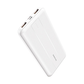 Портативное зарядное устройство Borofone BJ13 2USB/Micro/Type-C 10000mAh белый