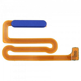 Шлейф Samsung M127F/A125F/A127F (M12/A12/A12 Nacho) сканер отпечатка пальцев Синий