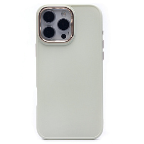 Кейс iPhone 16 Pro Max силикон SC311 белый