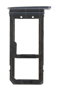 Контейнер SIM Samsung G930F/S7 Черный