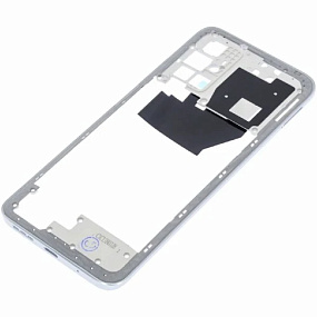 корпус для телефона Xiaomi Redmi 10/10 2022 Средняя часть Оригинал Белый (с разбора)