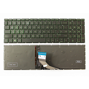Клавиатура HP 15-CX 15-DA 15-DB 15-CS с зеленой подсветкой