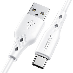 Дата кабель Type-C - USB Borofone BX48 1м белый