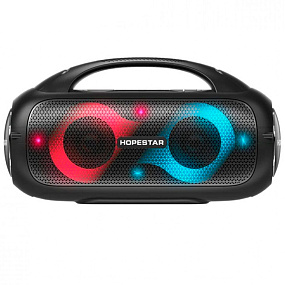 Колонка Hopestar A50 (Bluetooth/TF/USB/AUX/P.bank/Mic/TWS) 80W черный*