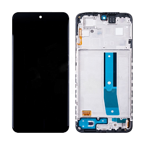 Дисплей для телефона Xiaomi Redmi Note 11 (2201117TY) модуль с рамкой Черный - Оригинал