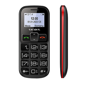 Мобильный телефон teXet TM-B322 черно- красный