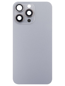 Задняя крышка iPhone 15 Pro Max в сборе со стеклом камеры Титан orig fabric с креплением