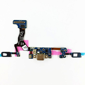 Шлейф Samsung G935F (S7 Edge) плата системный разъем/микрофон/HOME