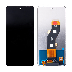 Дисплей для телефона Tecno Spark 20C (BG7n) в сборе с тачскрином Черный - Оригинал