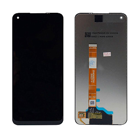 Дисплей для телефона Realme 7 в сборе с тачскрином Черный