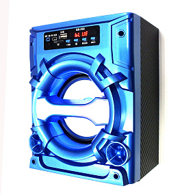 Колонка QS-202 (Bluetooth/MicroSD/USB/FM/AUX) красный (УЦЕНКА) Не товарный вид упаковки