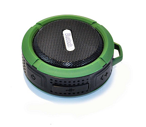 Колонка C6 (Bluetooth/MicroSD/USB/FM) зеленая