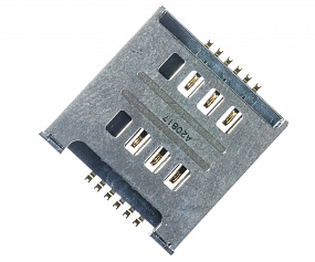 Коннектор SIM LG E455/E615/P715/T370/T375/D686/D380/D325