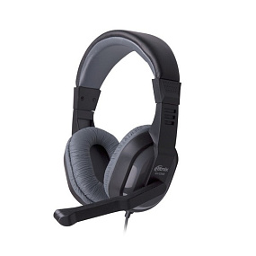 Наушники Ritmix RH-534M 2м полноразмерные с микрафоном серый