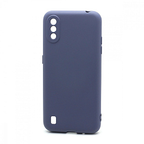 Силиконовый чехол для Samsung A015/M015 Galaxy A01/M01 New Era серый