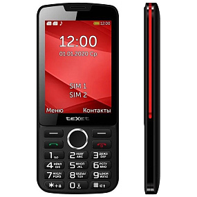 Мобильный телефон teXet TM-308 черно-красный