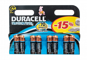 Батарейка АА Duracell Turbo LR6 8BL 1шт