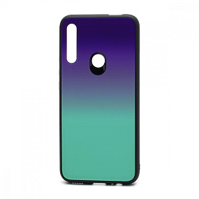 Задняя накладка Honor 9X/P Smart Z стекло Gradient (004) сине-голубой