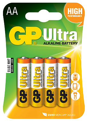 Батарейка АА GP LR6 4BL Ultra 1шт