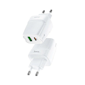 СЗУ-USB/Type-C Hoco C85A PD20W+QC3.0 белый