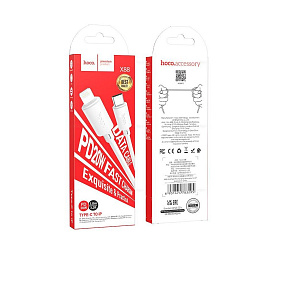 Дата кабель lightning - USB Hoco X88 2.4A 1м белый