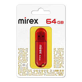 64Gb Mirex Candy красная 2.0