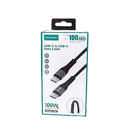 Дата кабель Type-C - Type-C Kouvolsen X93 1м 60W черный