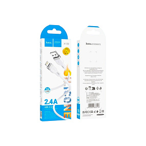 Дата кабель lightning - USB Hoco X109 2.4A 1м белый