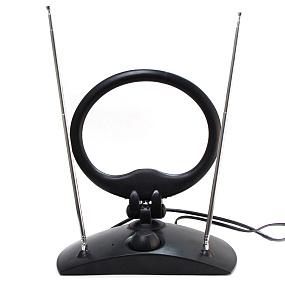 Антенна комнатная ДМВ+МВ активная SE-225