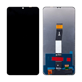 Дисплей для телефона Xiaomi Redmi 12C/Poco C55 (22120RN86G) в сборе с тачскрином Черный