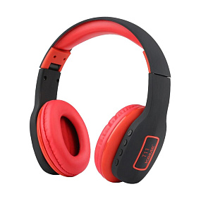 Bluetooth-наушники Komc T11 полноразмерные красные (УЦЕНКА) Помехи через 3.5Jack, Б/У