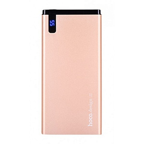 Портативное зарядное устройство Hoco B25 10000mAh LCD золото