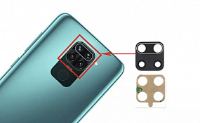 Стекло камеры Xiaomi Redmi Note 9 Pro (Global)