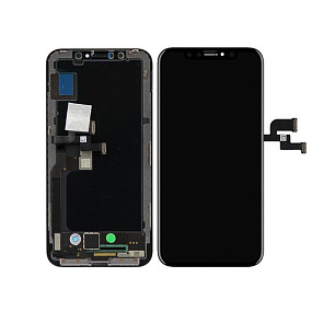 Дисплей для телефона iPhone X в сборе Черный - In Cell