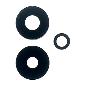 Стекло камеры Xiaomi Redmi Note 13 Pro 4G (23117RA68G) (комплект 3 шт.) Черный